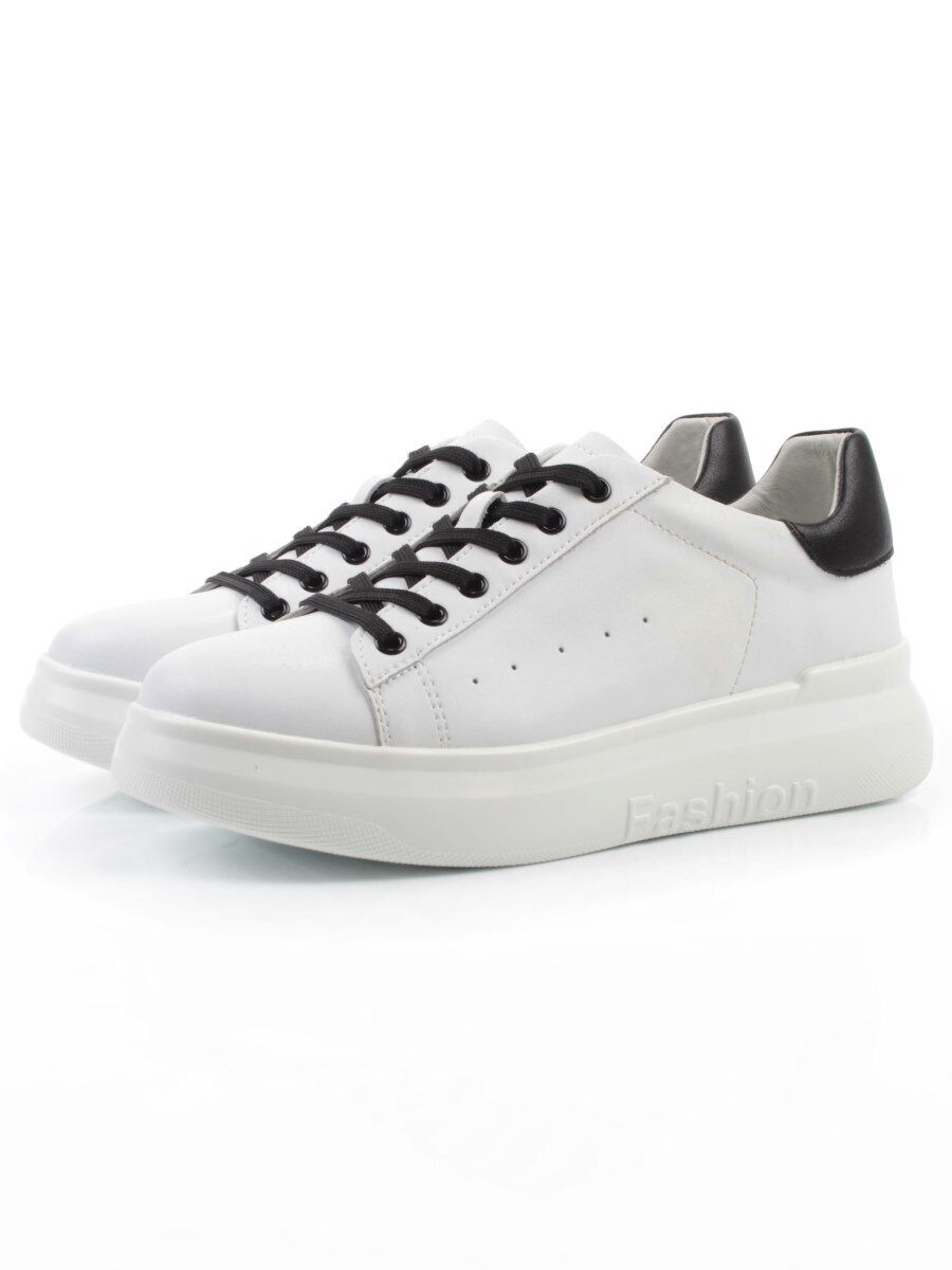 03-YC151-2 WHITE Кроссовки женские (натуральная кожа)