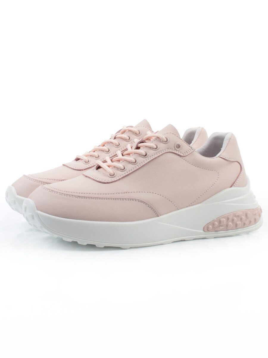 03-YH262-2 PINK Кроссовки женские (натуральная кожа)