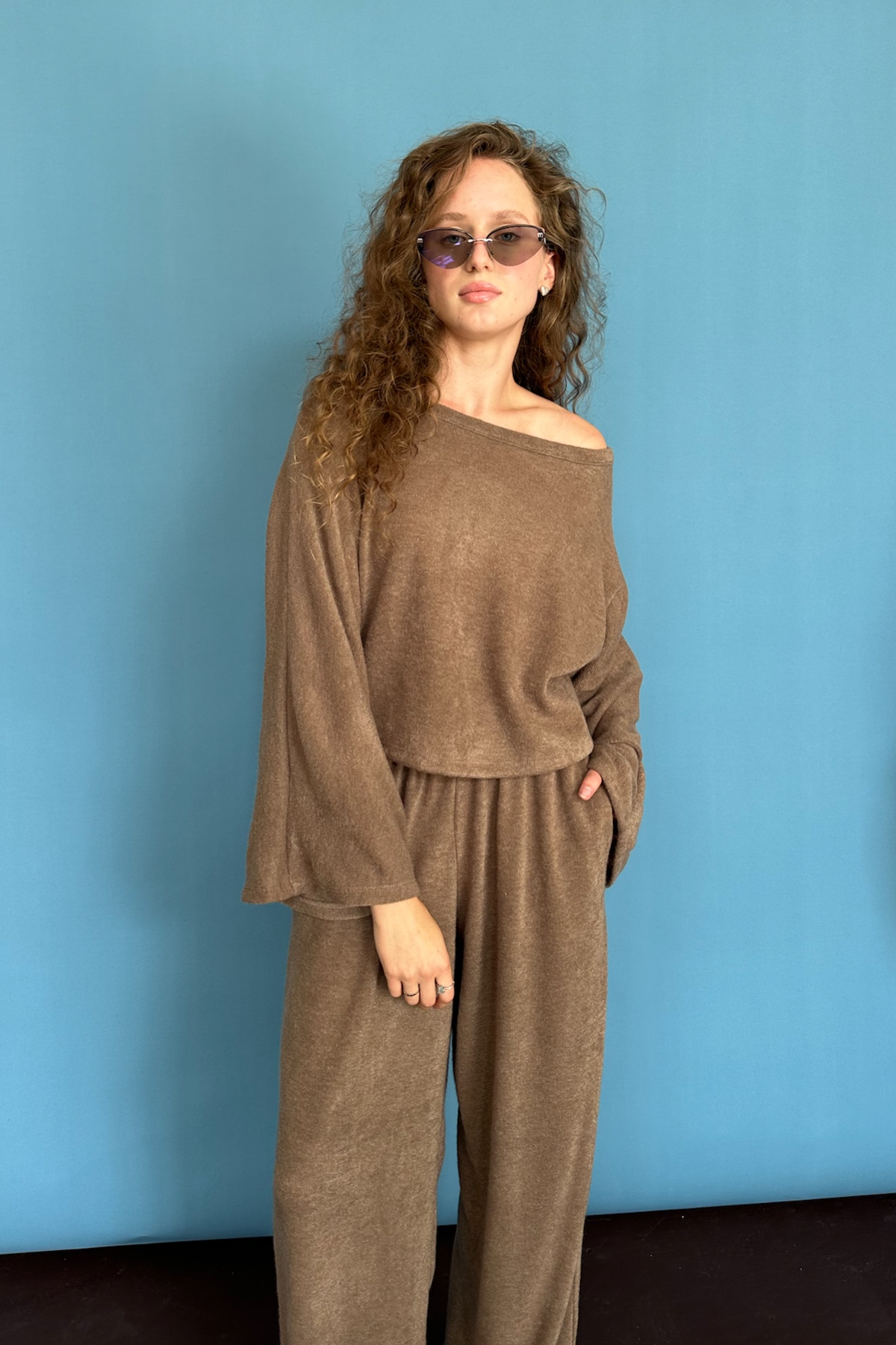 Брюки WOOL042/04/Коричневый
