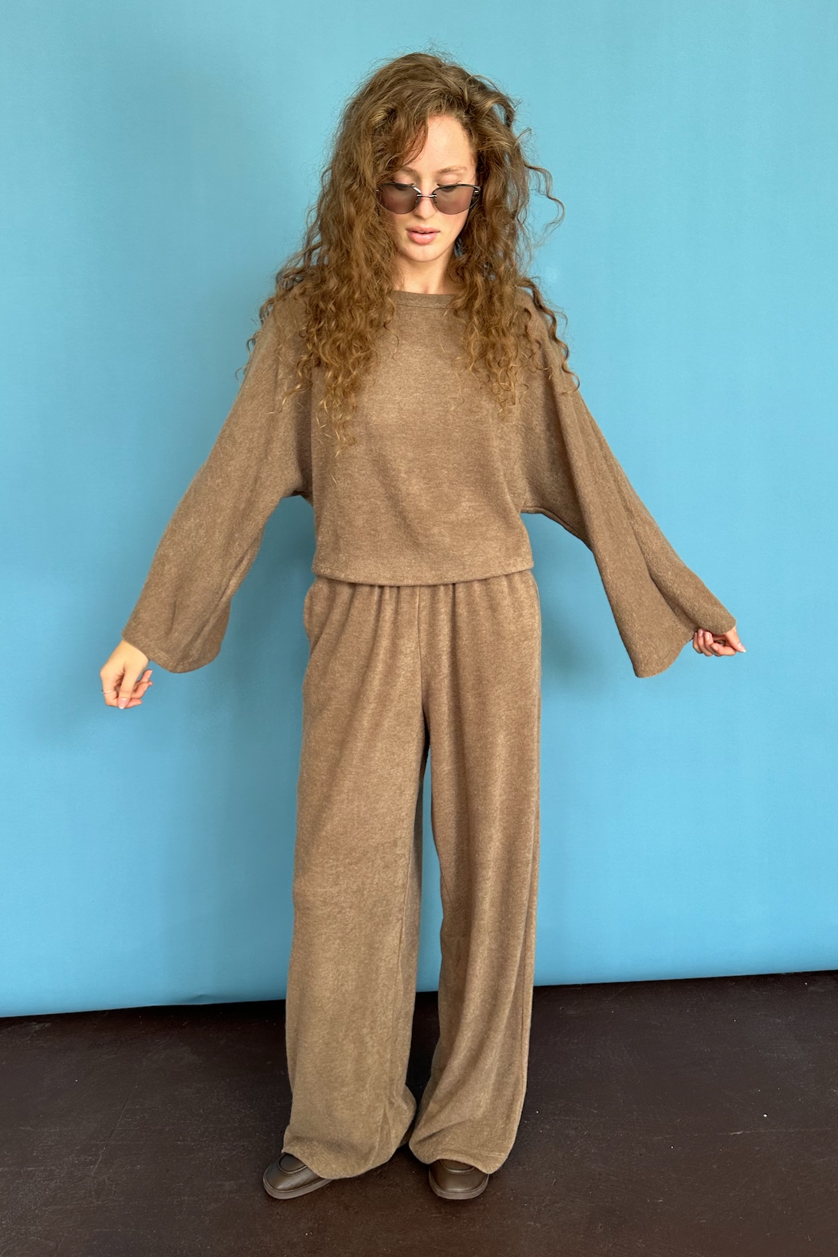 Брюки WOOL042/04/Коричневый