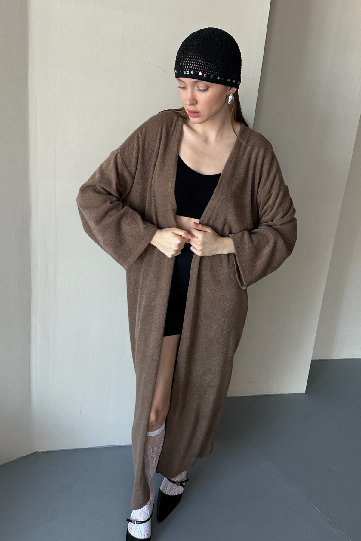 Кардиган WOOL044/04/Коричневый