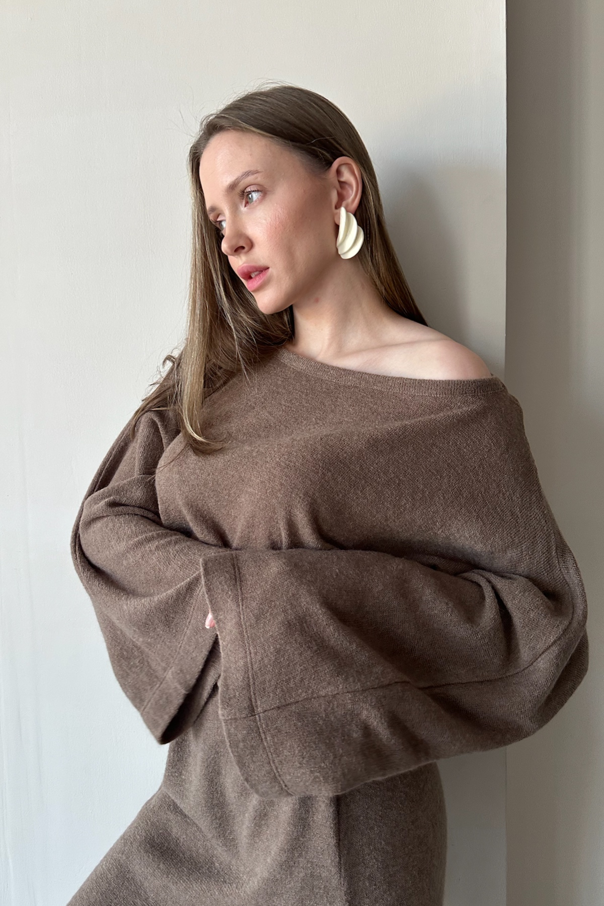 Свитер WOOL041/04/Коричневый