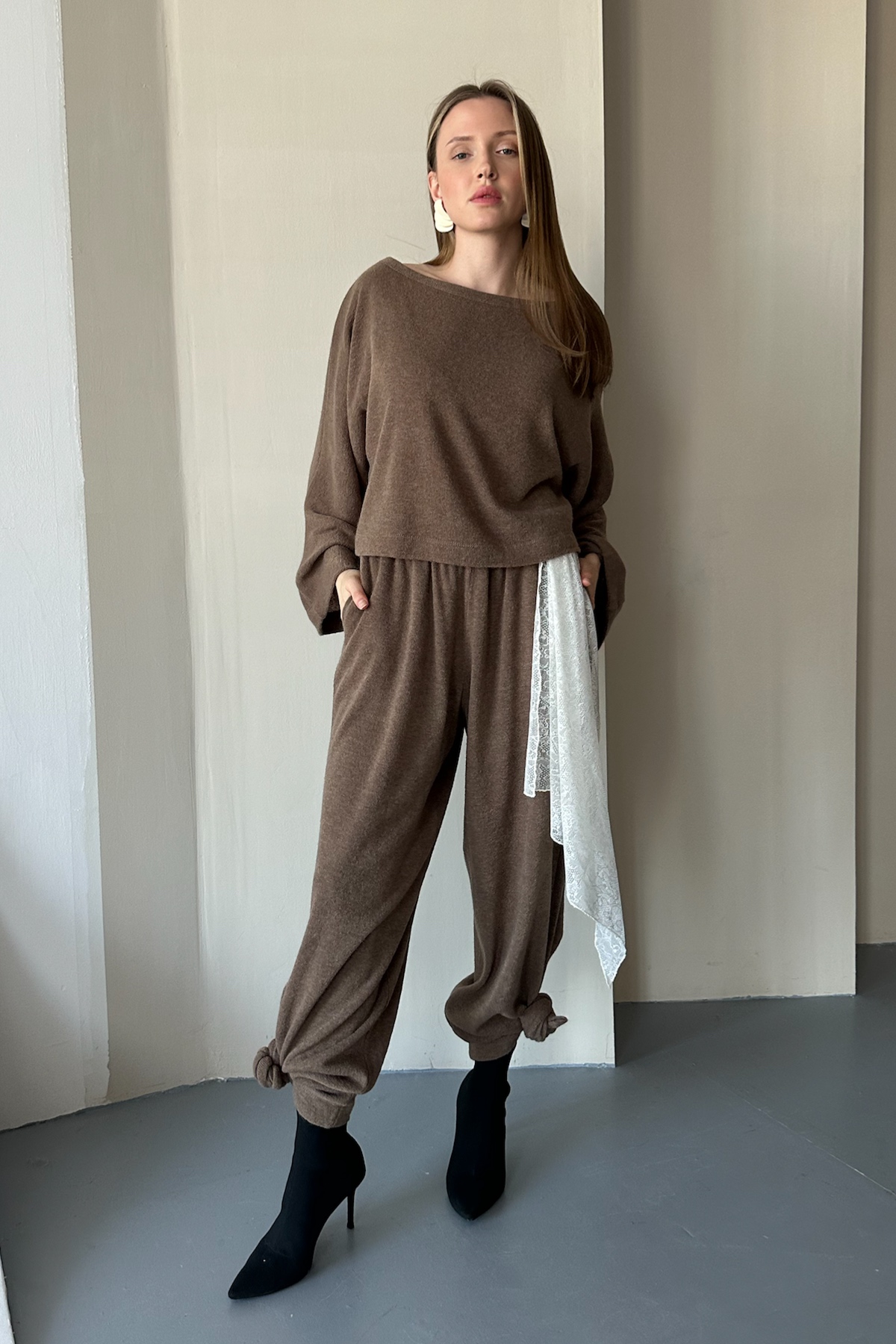 Брюки WOOL042/04/Коричневый