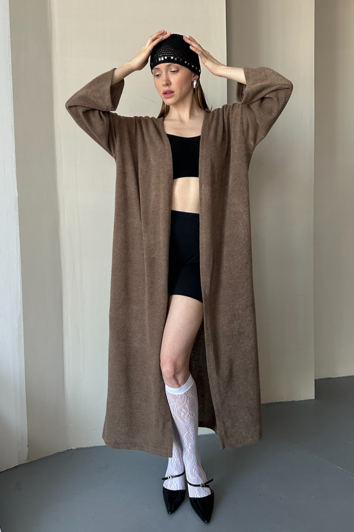 Кардиган WOOL044/04/Коричневый