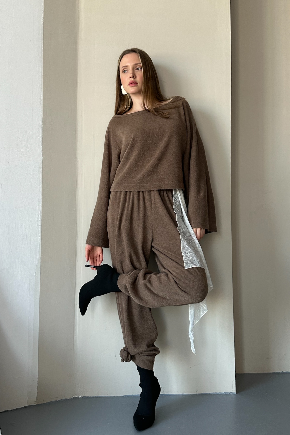 Свитер WOOL041/04/Коричневый