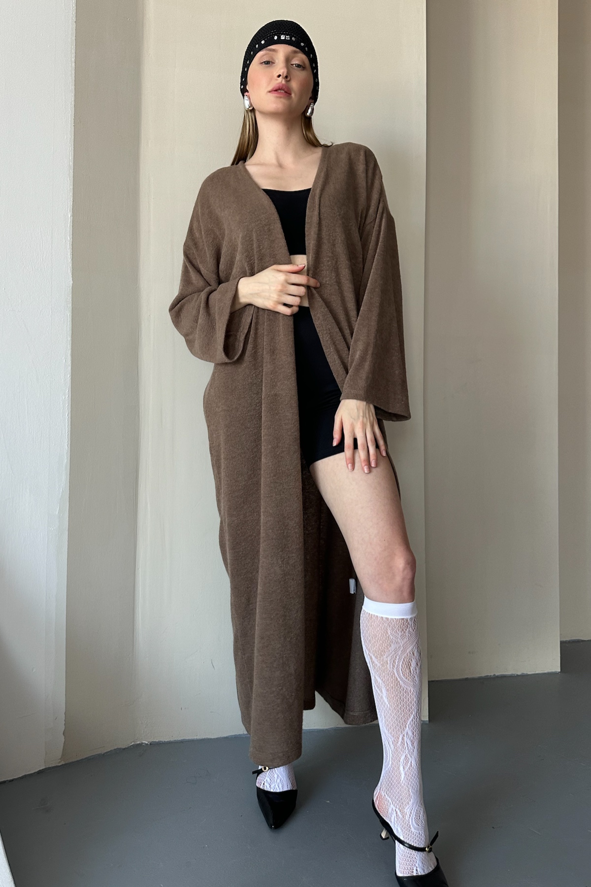 Кардиган WOOL044/04/Коричневый