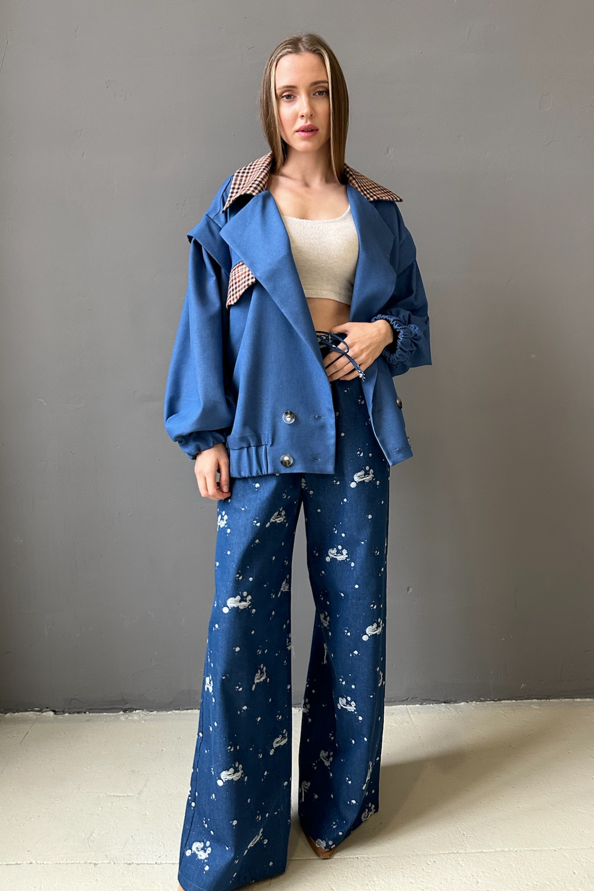 Жакет женский DENIM075/01/Синий