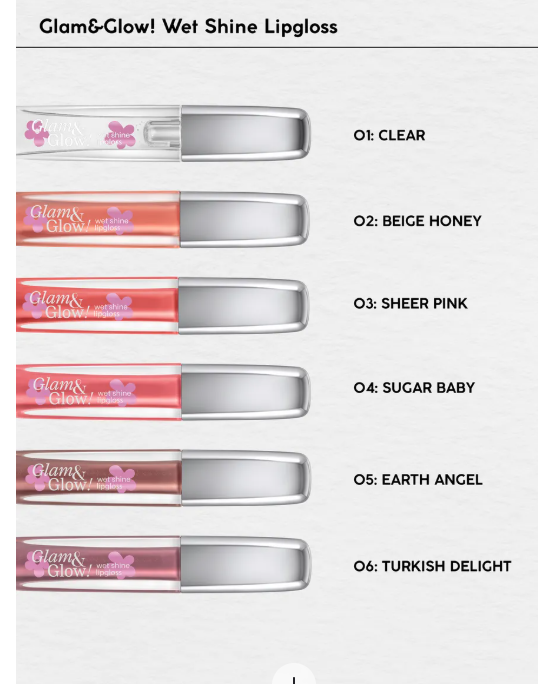 MONIC BEAUTY Блеск для губ Glam&Glow! Wet Shine тон 06 Turkish Delight