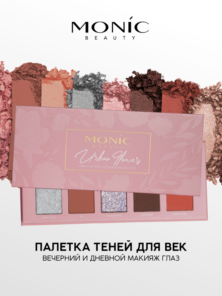 MONIC BEAUTY Палетка теней Urban Flowers High Colour