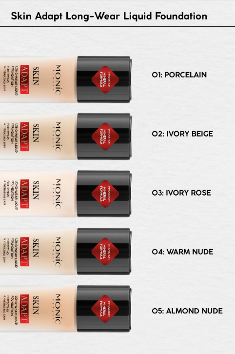 MONIC BEAUTY Тональная основа Skin Adapt! тон 04 Warm Nude
