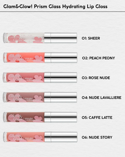 MONIC BEAUTY Блеск для губ Glam&Glow! Prism glass тон 02 Peach Peony
