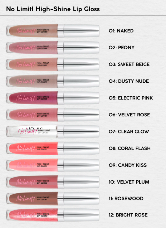 MONIC BEAUTY Блеск для губ No Limit! High-Shine Lipgloss тон 04 Dusty Nude