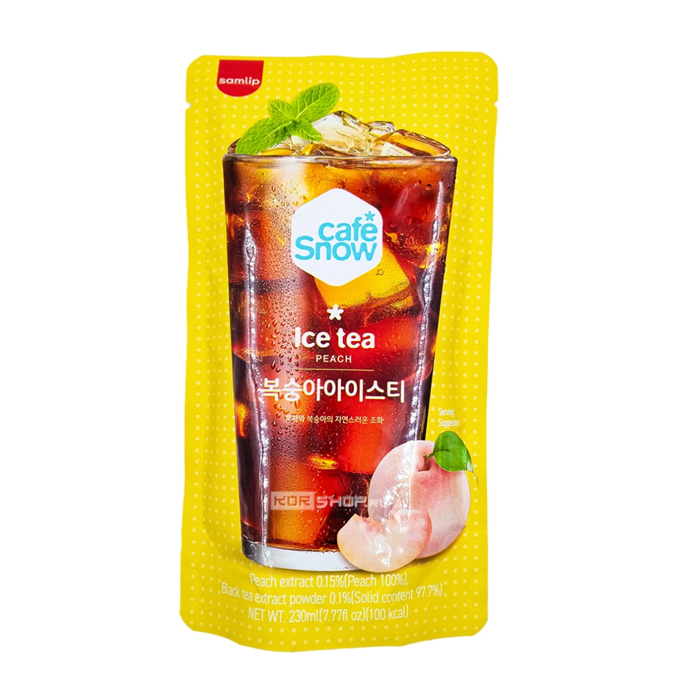 Напиток б/а «Холодный чай со вкусом персика»/Ice tea peach Самлип/Samlip, Корея, 230 мл Акция