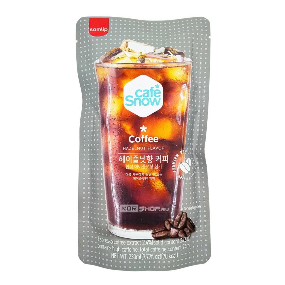 Напиток б/а «Кофе со вкусом фундука»/Coffee hazelnut flavor Самлип/Samlip, Корея, 230 мл Акция