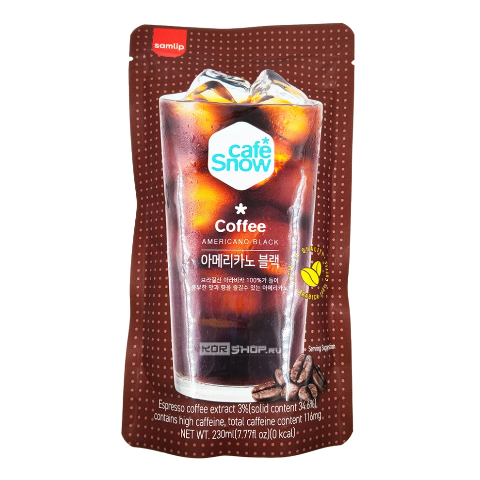 Напиток б/а «Кофе Американо»/Coffee Americano black Самлип/Samlip, Корея, 230 мл Акция