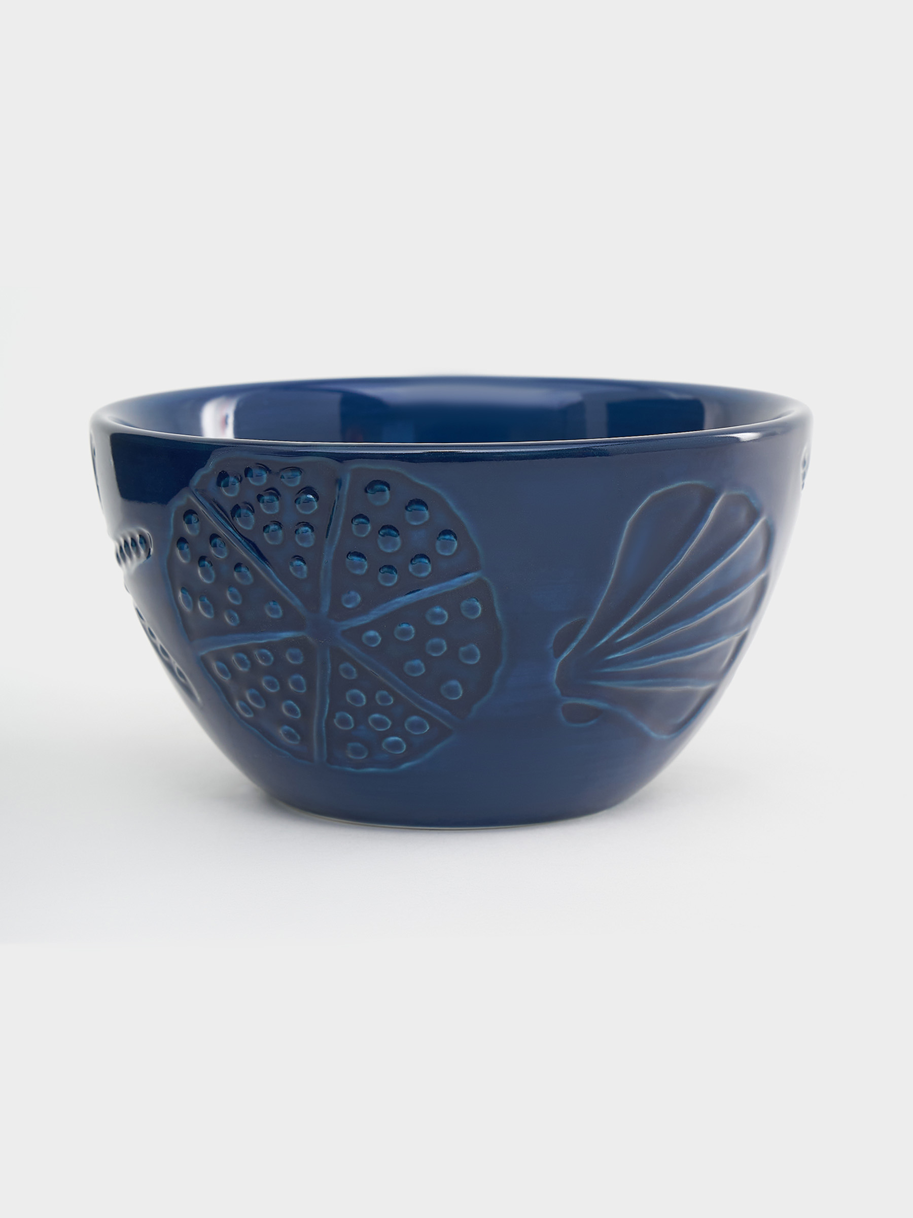 Набор, 2 пр, блюдо/салатник, керамика К, белое/синий, Синие кораллы, Blue Coral
