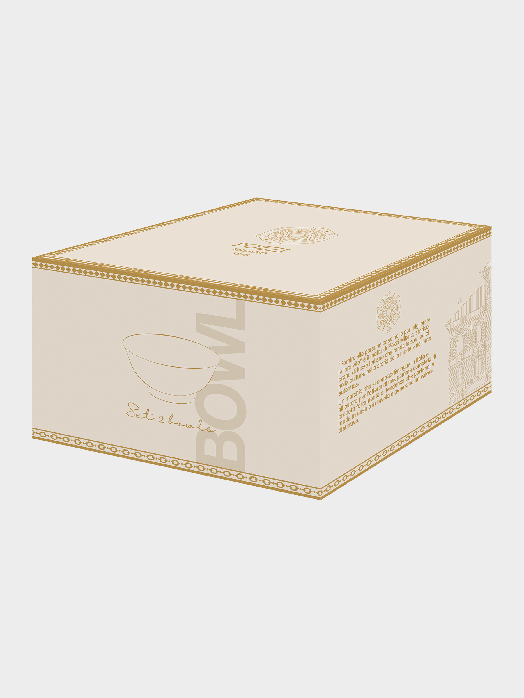 Пиала, 11х6 см, 2 шт, фарфор N, белая, с золотистым орнаментом, Golden
