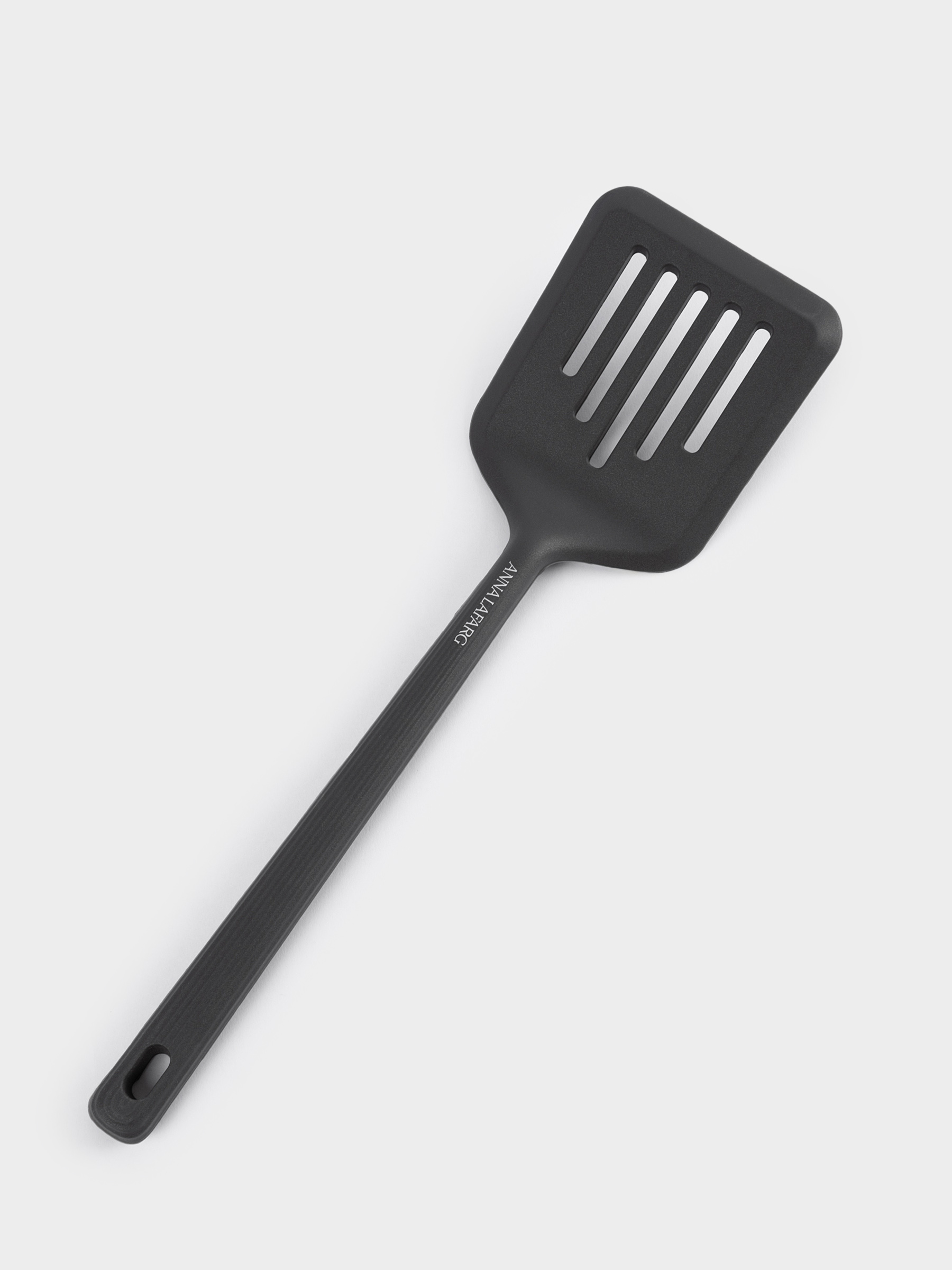 Лопатка с прорезями, 32 см, силикон, графитовая, Streak