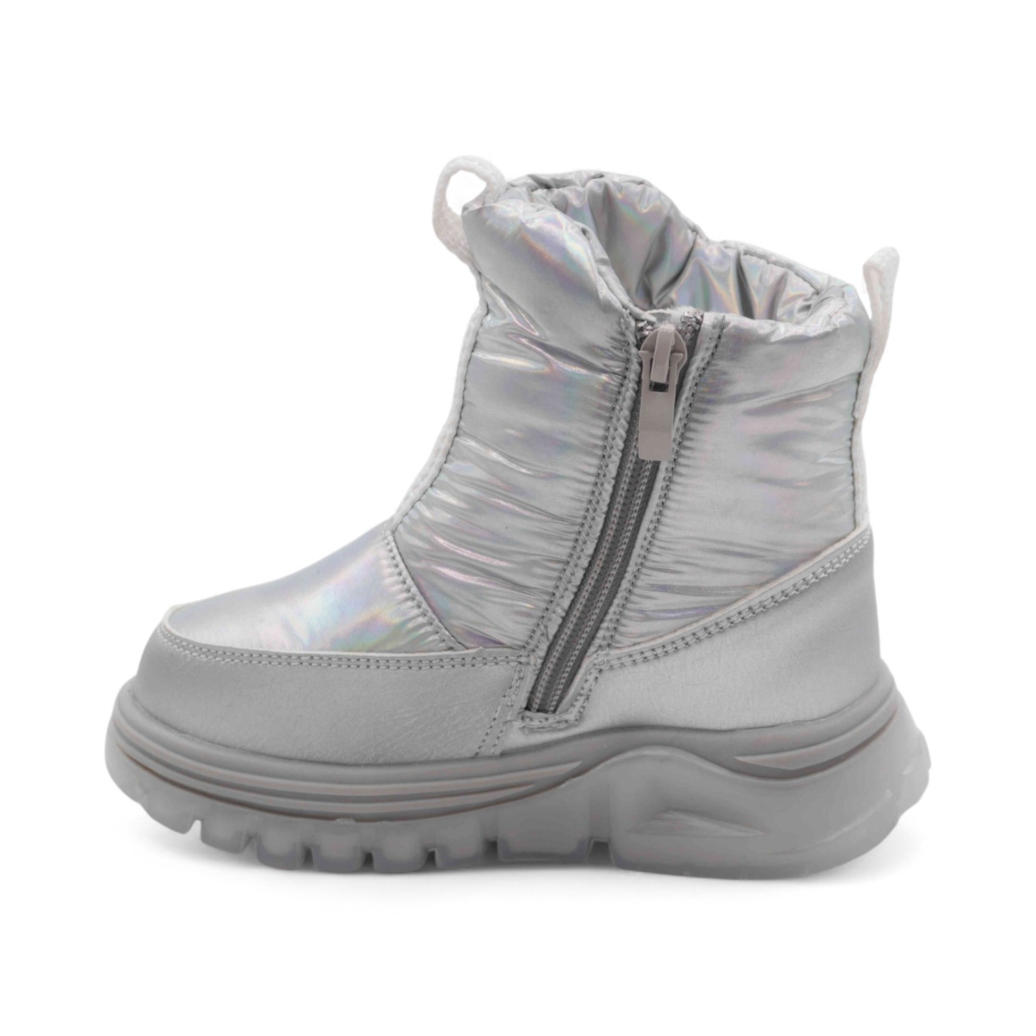 Дутики зимние В6063-28 серебро