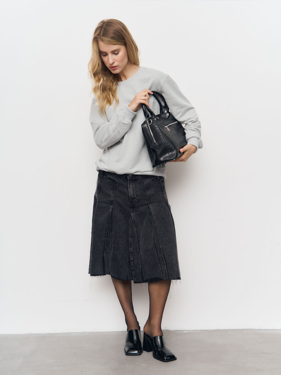 Толстовка женская 24234-477 футер стальной