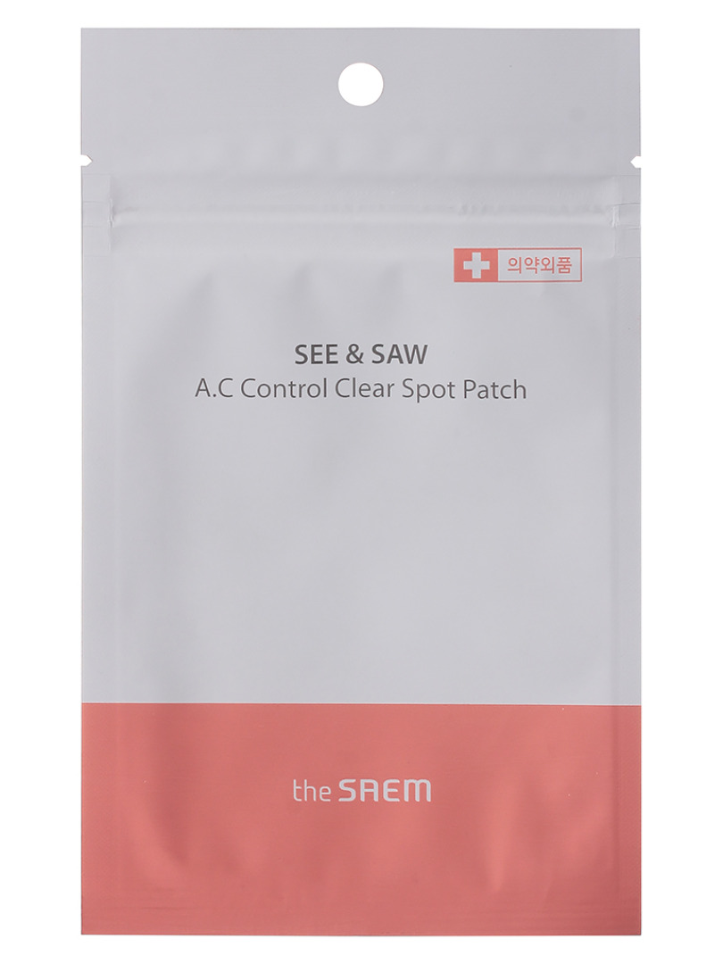 THE SAEM SEE & SAW САЕМ Маска-патч для лица точечная для проблемной кожи A.C Control Clear Spot Patch 24 шт