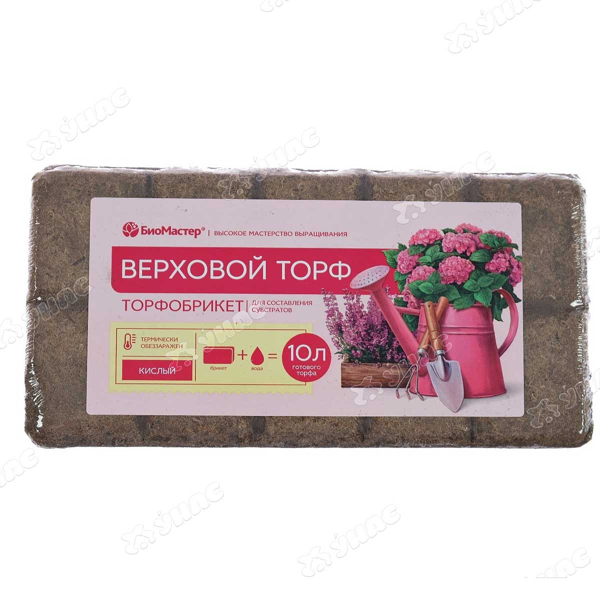 Торфобрикет Верховой торф кислый 10л БиоМастер х7