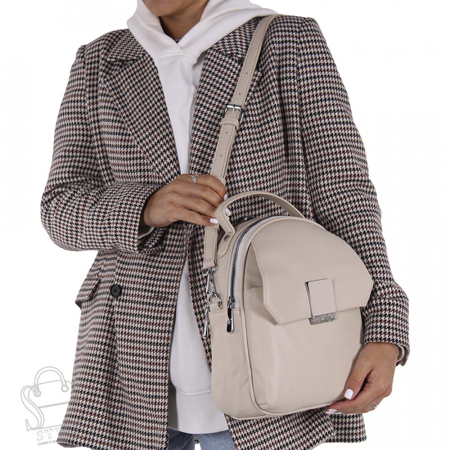 Рюкзак женский 69162 beige Velina Fabbiano-Safenta/50