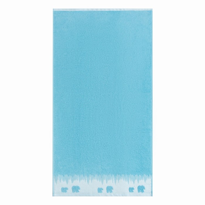 Полотенце махровое Love Life Winter dream 70×130 см, 100% хлопок, 400 г/м², голубое