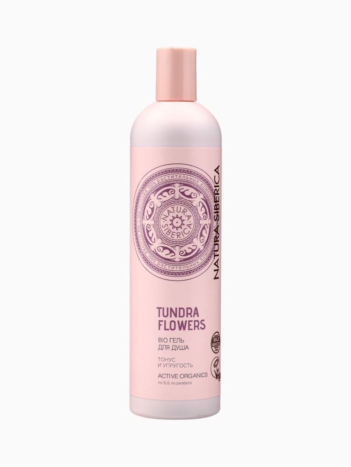 Гель для душа Natura Siberica BIO Tundra Flowers, тонус и упругость, 550 мл