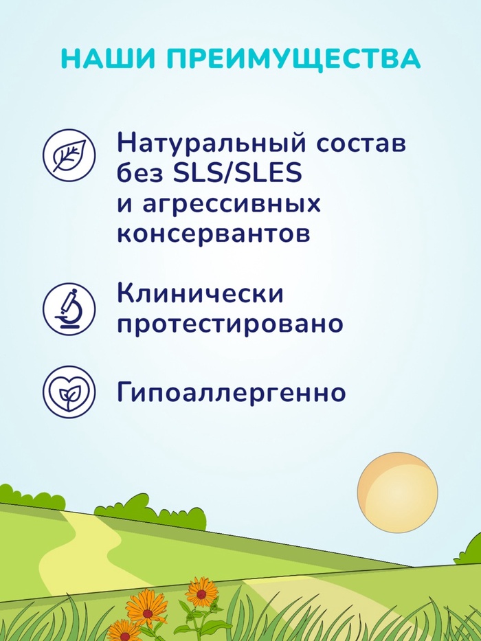Средство для купания малыша и шампунь 2 в 1 AQA baby, 400 мл