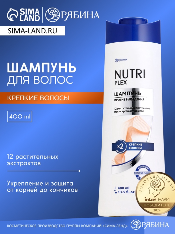 Шампунь для волос «Против выпадения», 400 мл, BONAMI