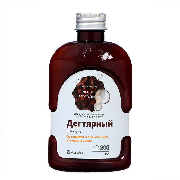 Шампунь дегтярный «Витатека» от перхоти и повышенной жирности волос, 200 мл