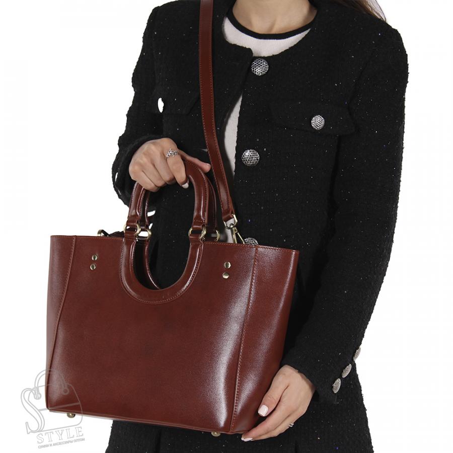 Сумка женская кожаная 3007NN brown Natale Navetta