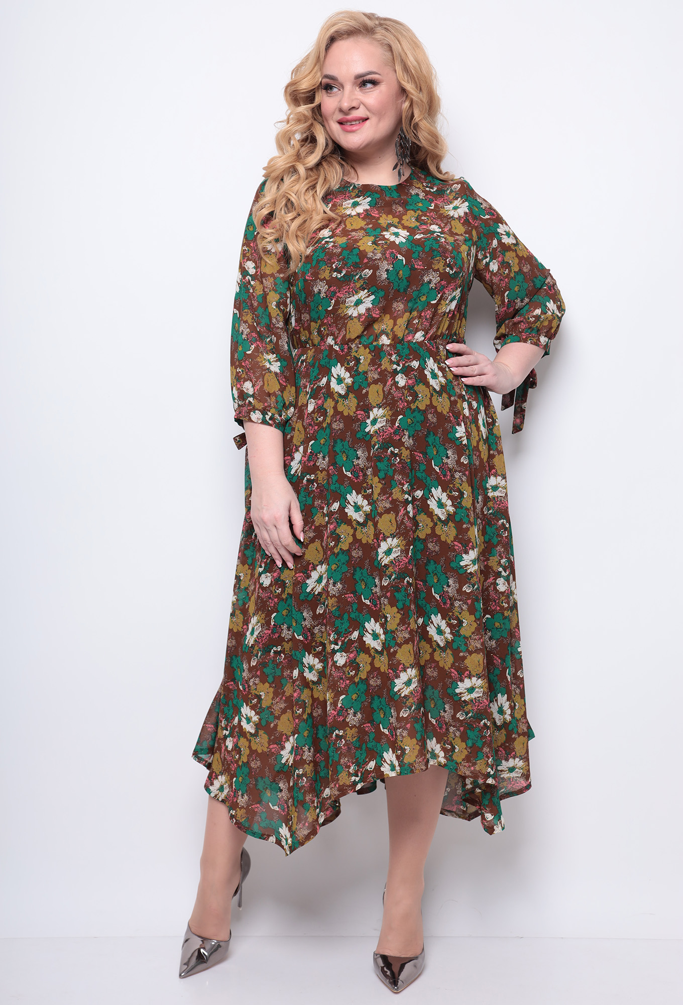 ст. цена2299руб.! Платье Michel Chic 972 зеленый