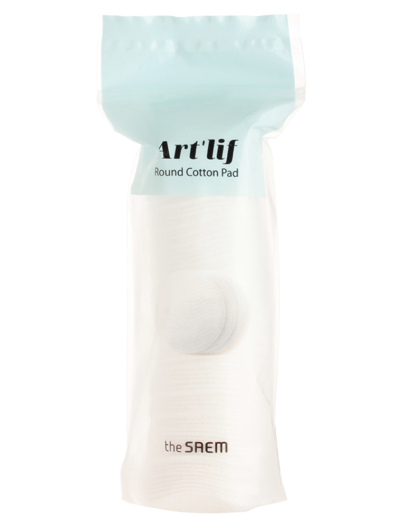 THE SAEM ART LIF САЕМ Пэды для лица хлопковые круглые Round Cotton Pad (80 шт)