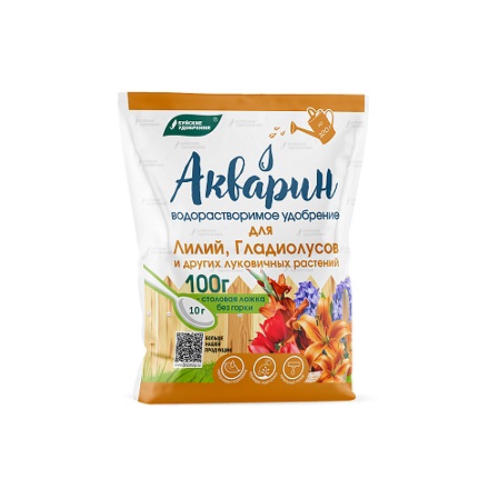 БХЗ Акварин для Лилий, гладиолусов и др. луковичных 100 г/ 20шт Буй