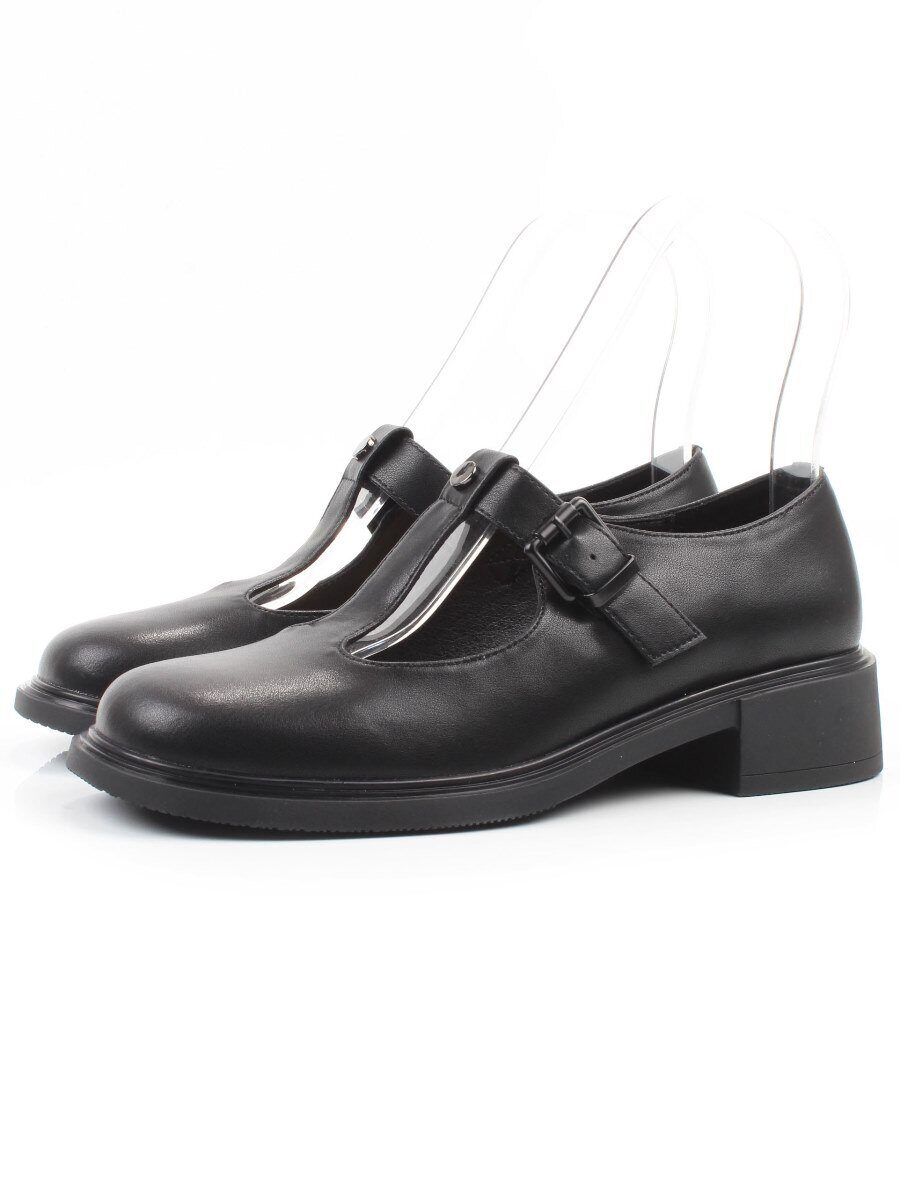 06-M47-15 BLACK Туфли женские (натуральная кожа)