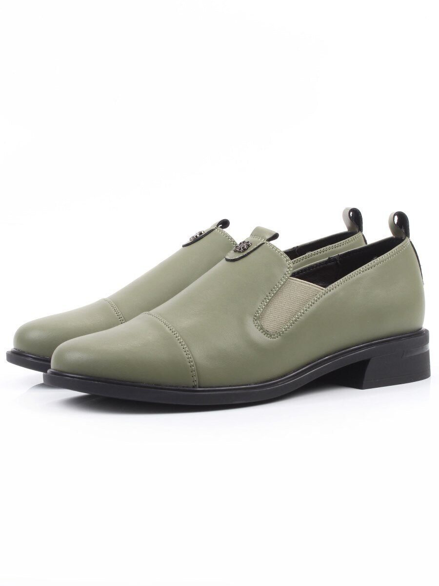06-M47-18 GREEN Туфли женские (натуральная кожа)