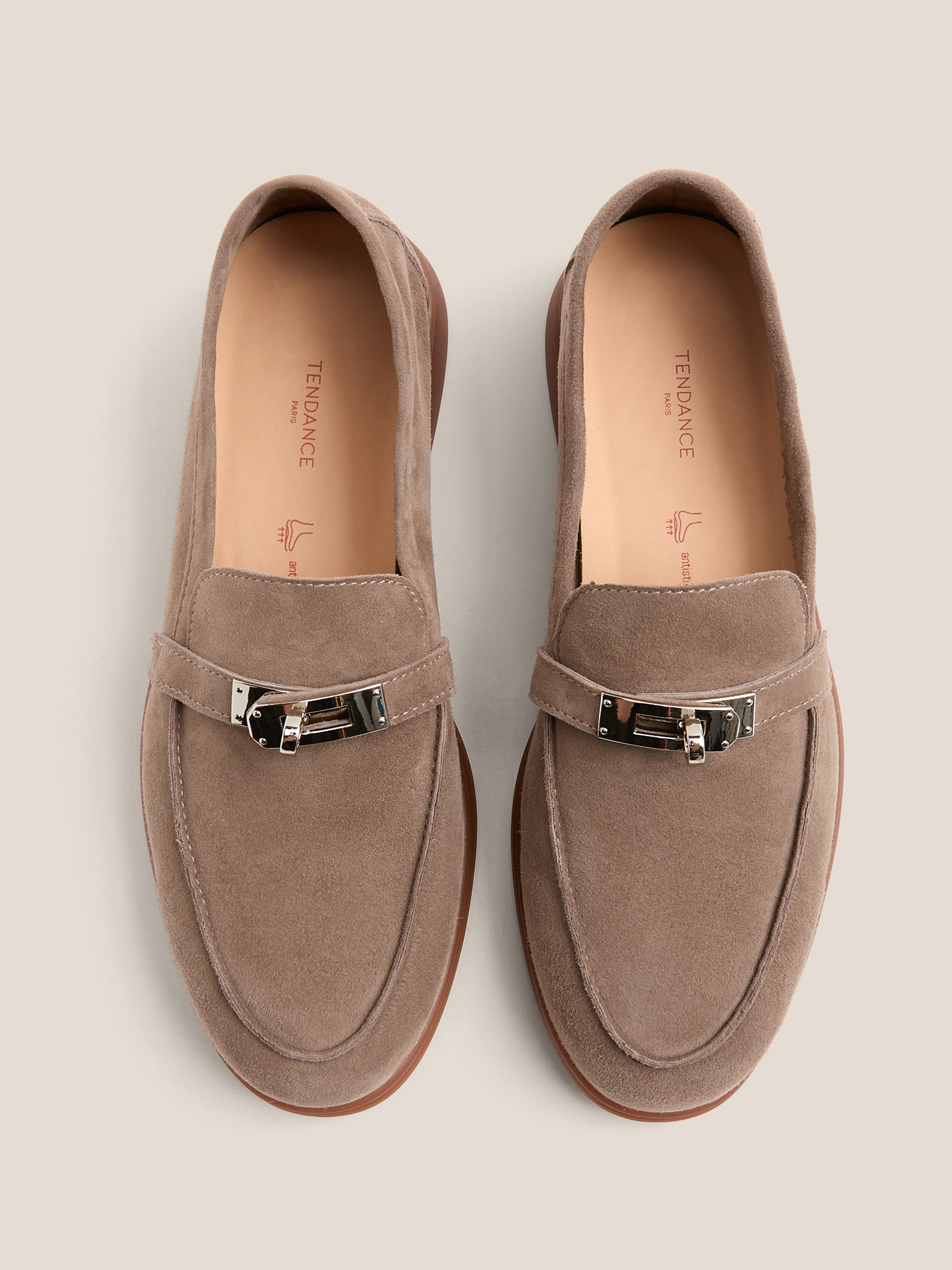 Женские лоферы TENDANCE 4751332, серо-коричневый