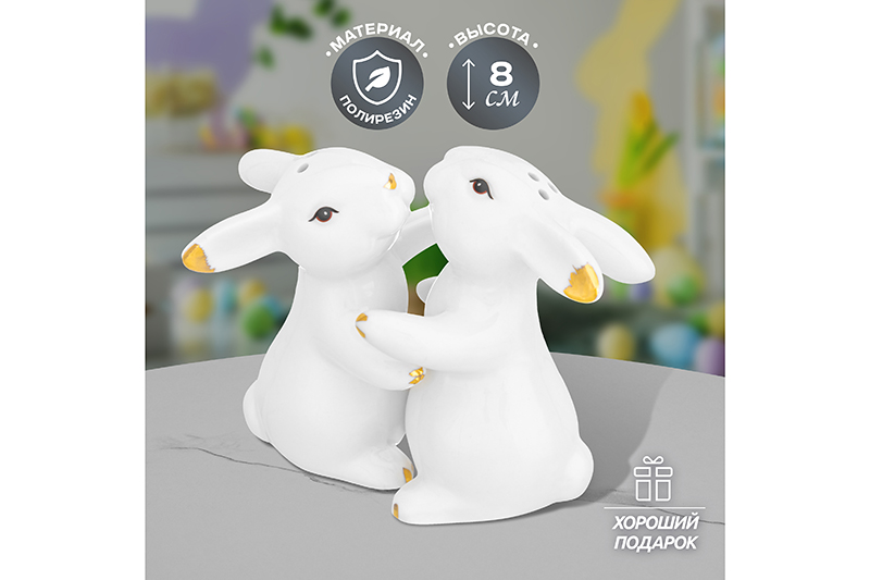 Набор д/специй 2 пр. 5,5*5,5*8 см