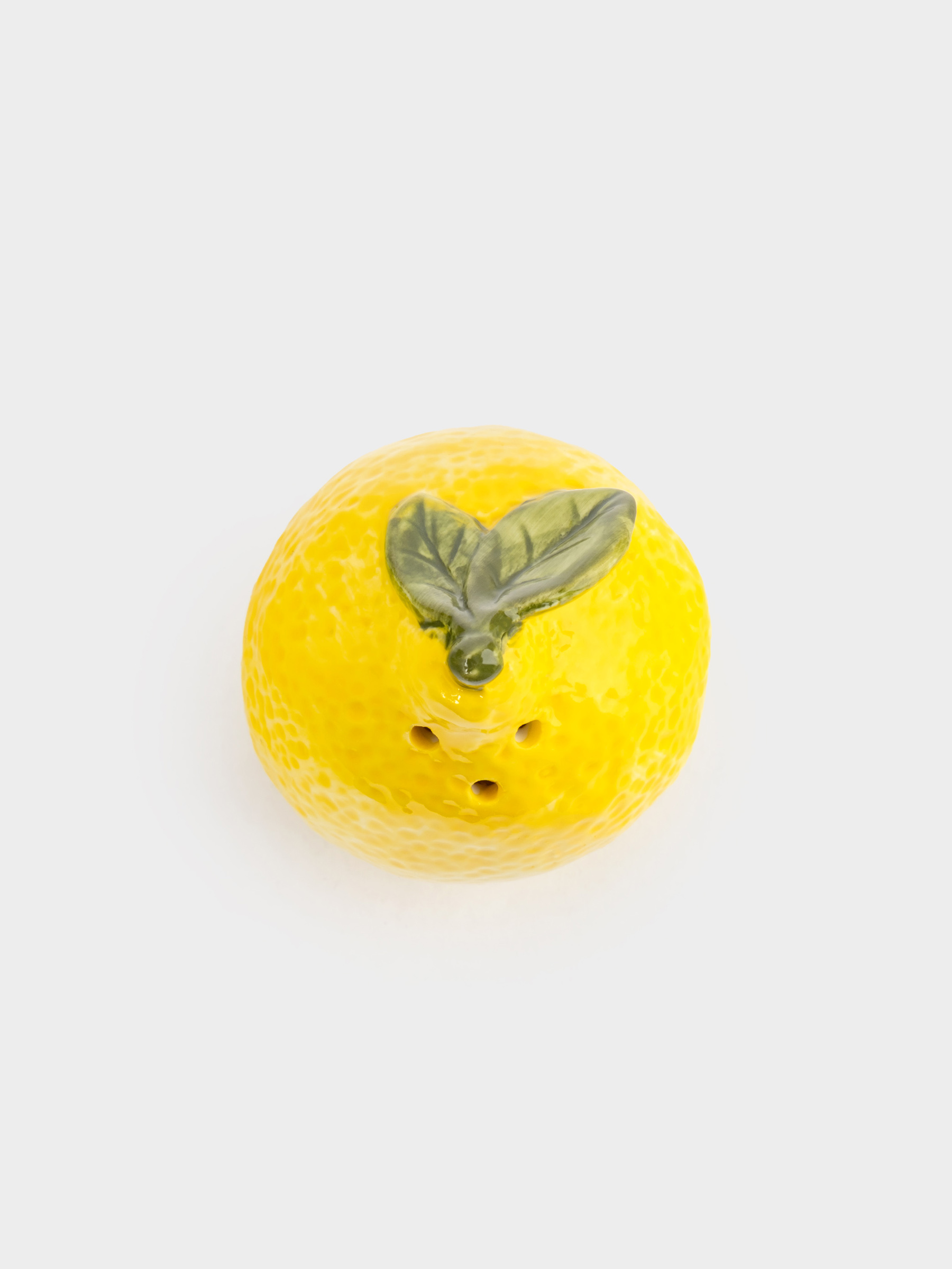 Емкость для соли или перца, 8 см, фарфор P, желтая, Лимон, Limoncello