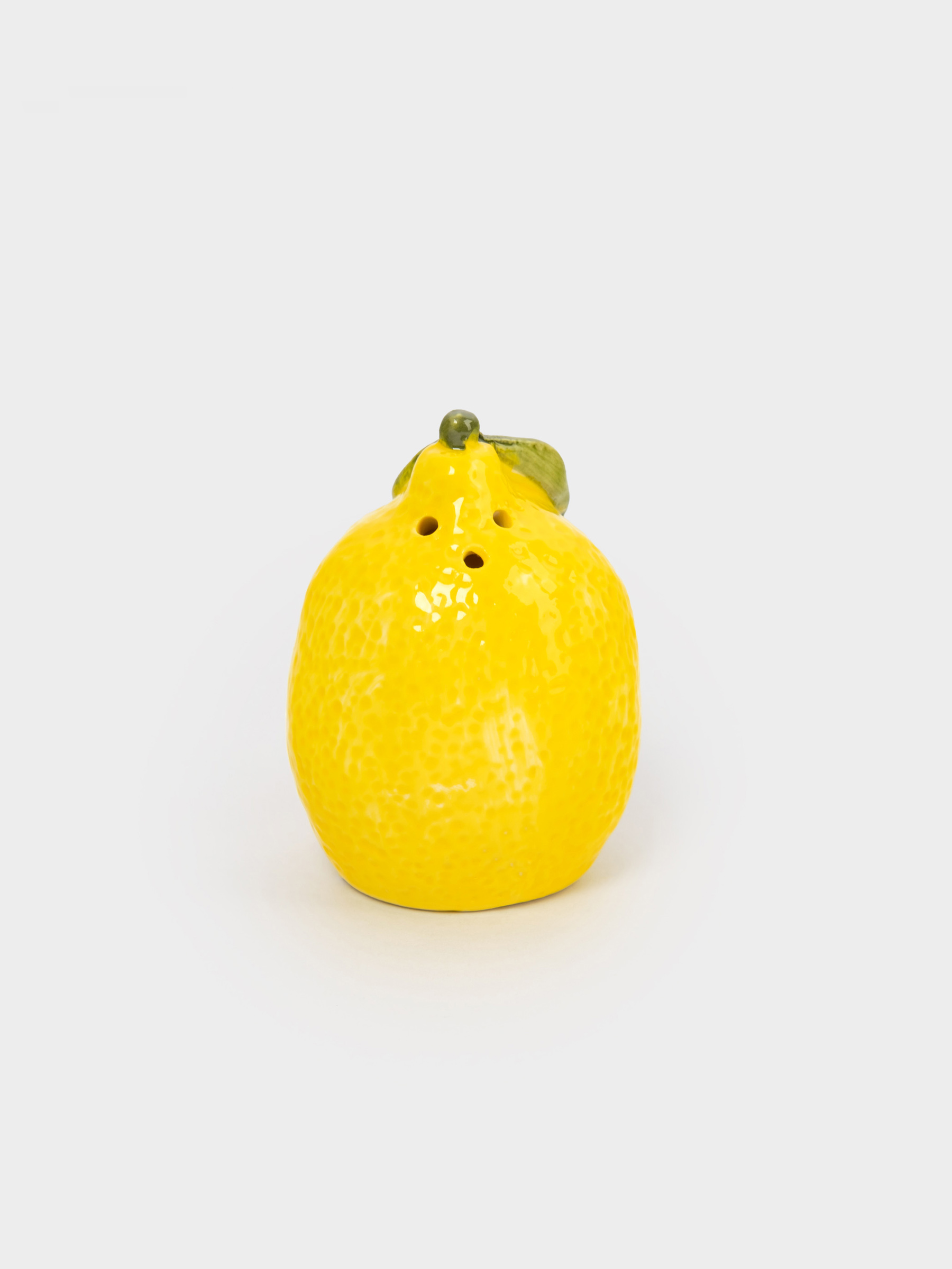 Емкость для соли или перца, 8 см, фарфор P, желтая, Лимон, Limoncello