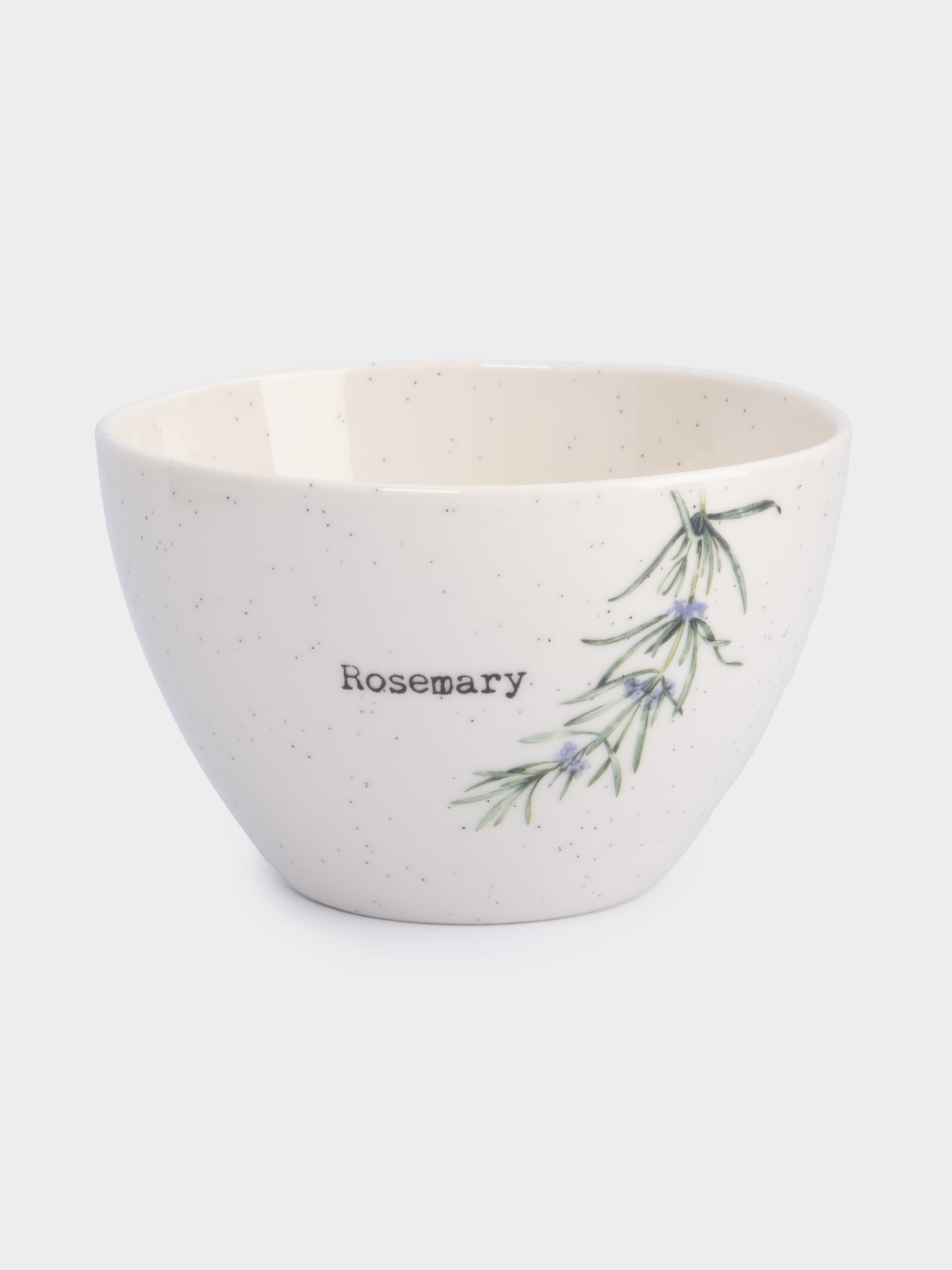 Салатник, 14х8 см, 730 мл, фарфор N, белый, в крапинку, Розмарин, Herbarium new