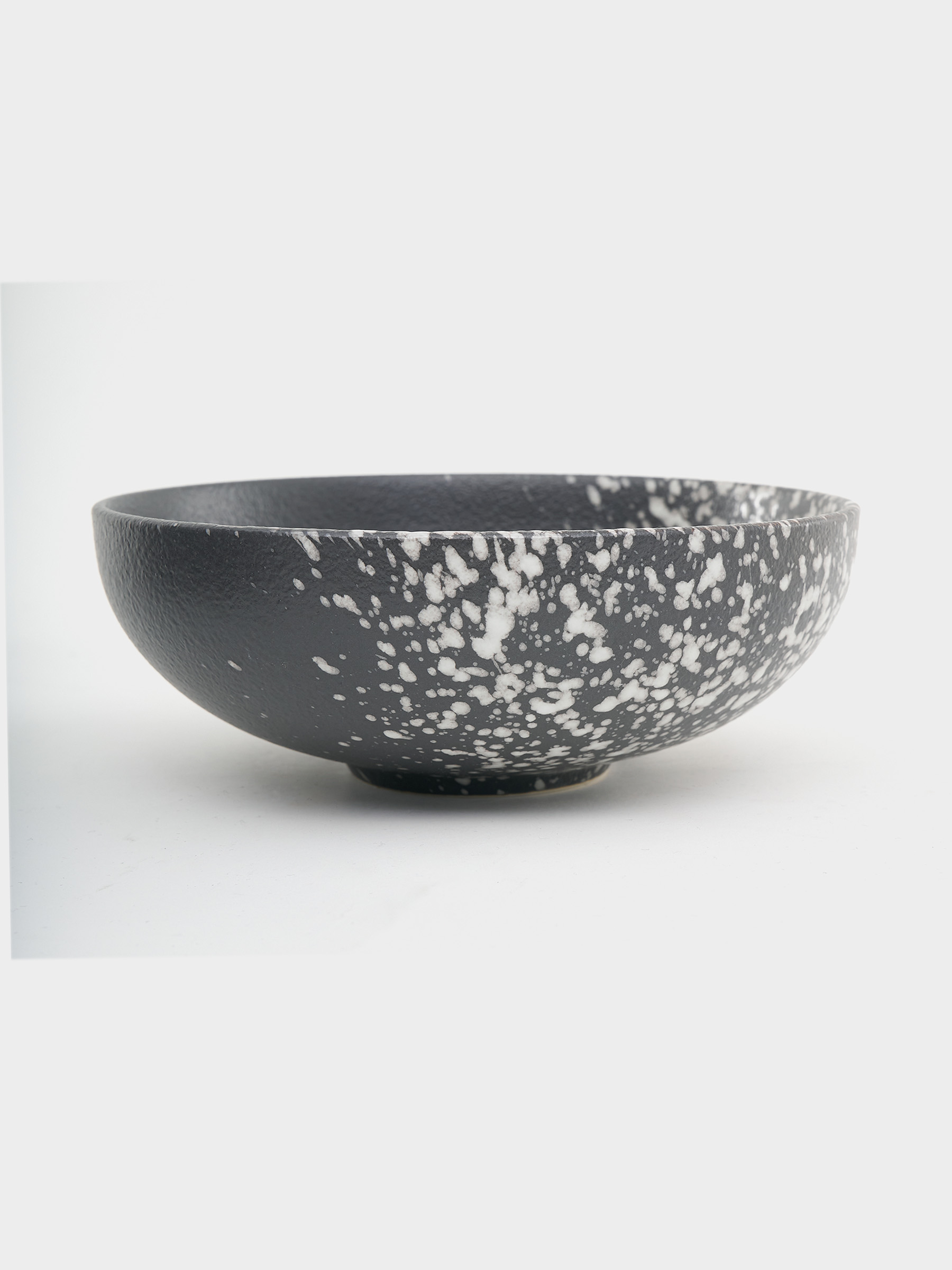 Салатник, 15,5х6 см, 500 мл, фарфор P, черный, в белую крапинку, Caviar Galaxy