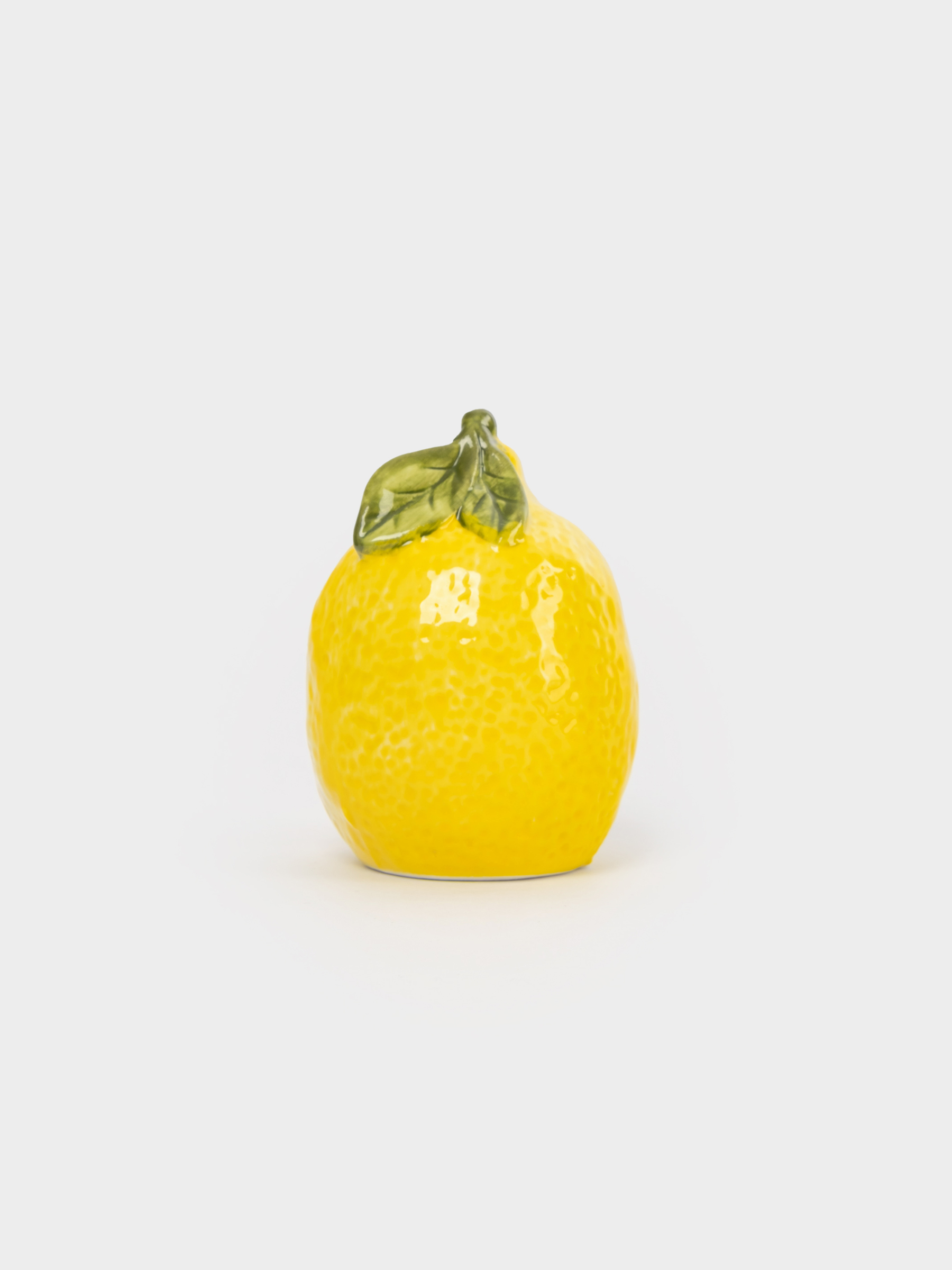 Емкость для соли или перца, 8 см, фарфор P, желтая, Лимон, Limoncello