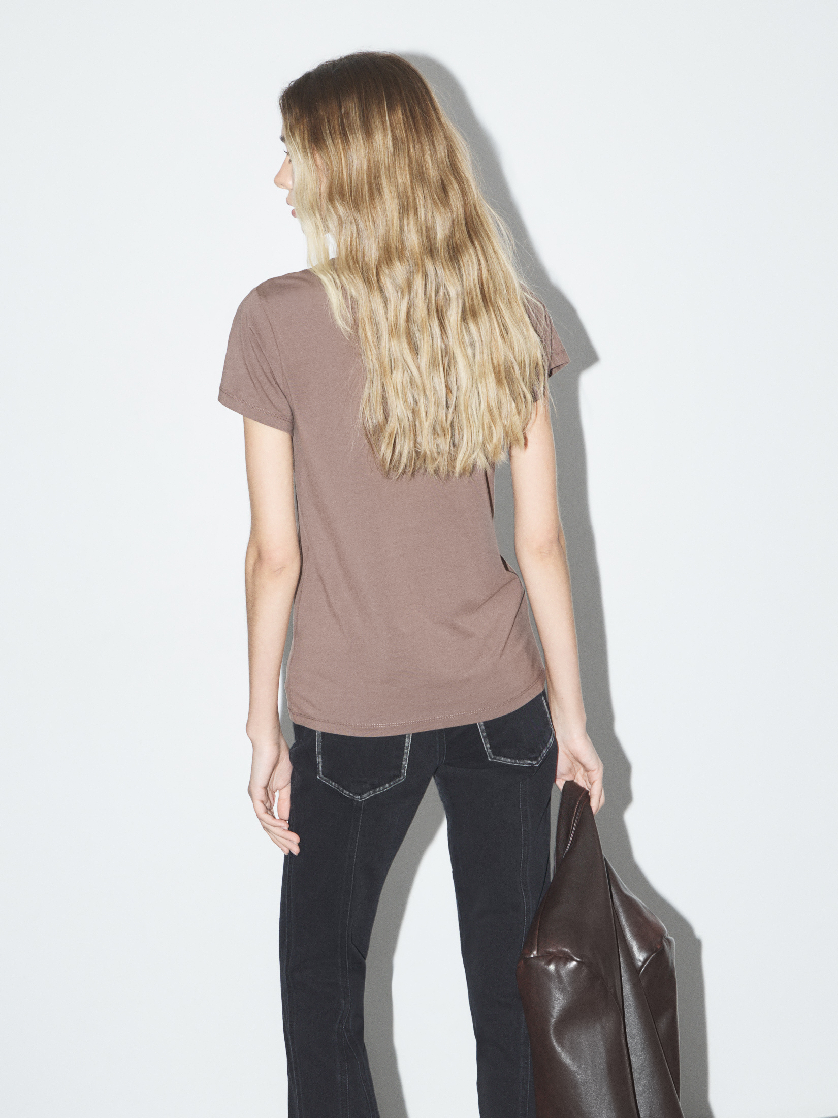 Женская футболка MAISON DAVID 4521427, коричневый