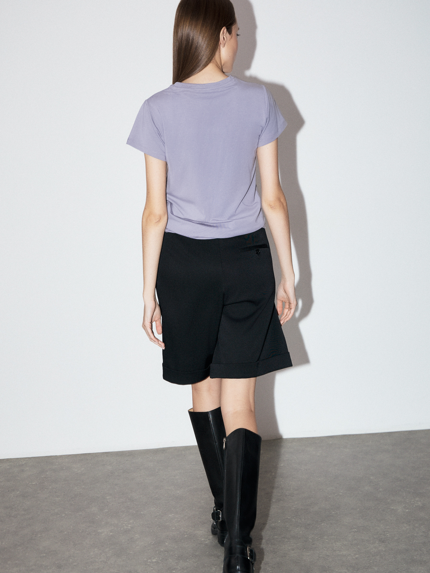 Женская футболка MAISON DAVID 4521357, серо-фиолетовый