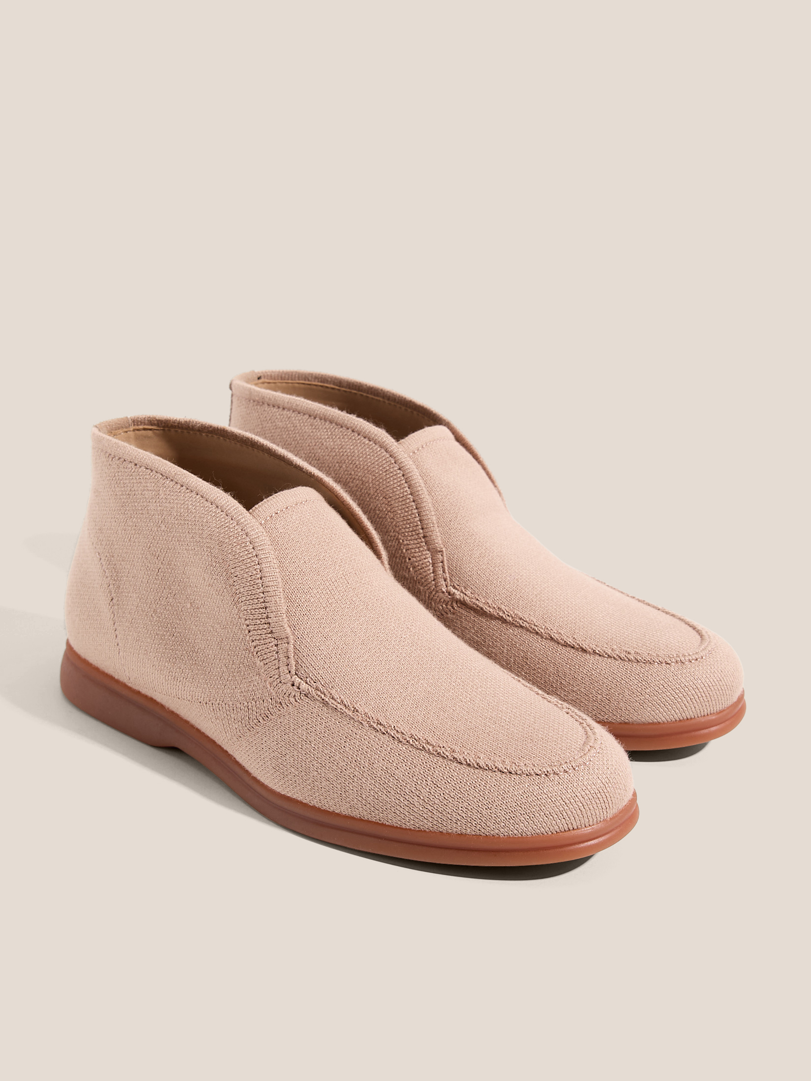 Женские высокие лоферы TENDANCE 4748503, бежевый
