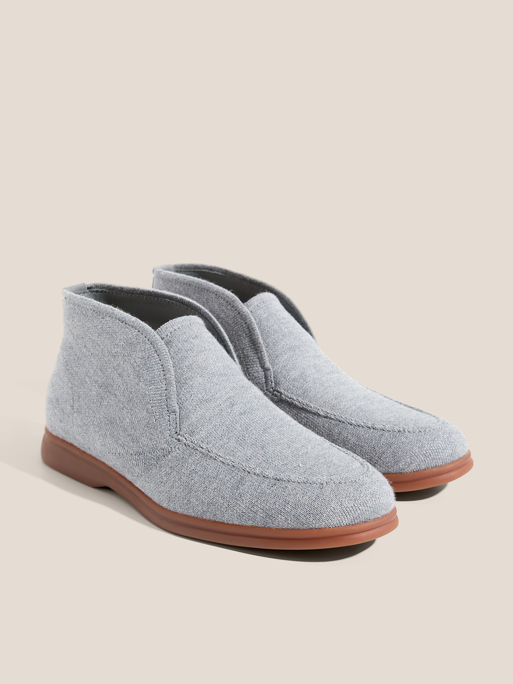 Женские высокие лоферы TENDANCE 4748475, серый