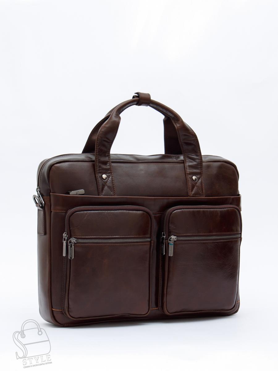 Портфель мужской кожаный 815XXL brown Fuzhiniao